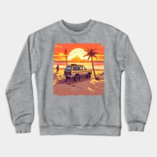 Relaxing Stroll Along the Beach Crewneck Sweatshirt